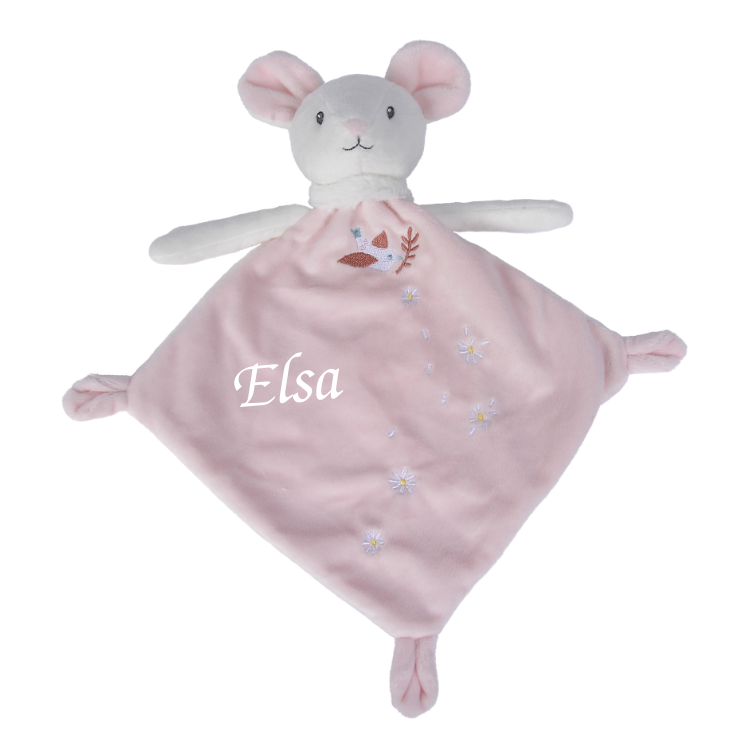  - souris plat rose fleur 25 cm 